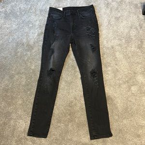 & Denim, 31/32, Black Skinny Jeans